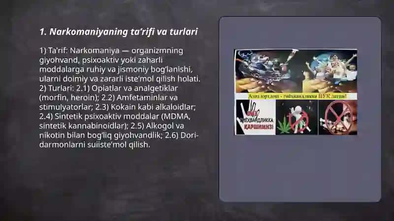 Narkomaniya va uning asoratlari 3