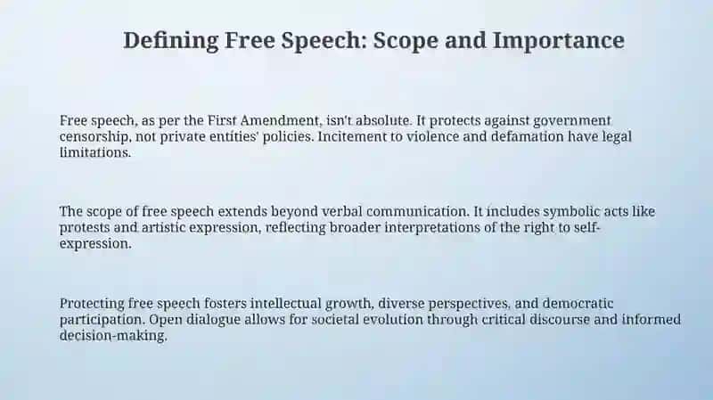 Understanding and Embracing Free Speech 3