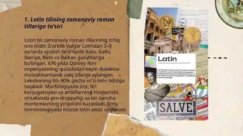 Zamonaviy tillarda lotinshunoslik 3