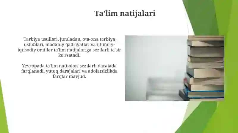 Yevropa mamlakatlarida ta‘lim tarbiya masalalarining olib borilishi va komporativistik tahlil 3