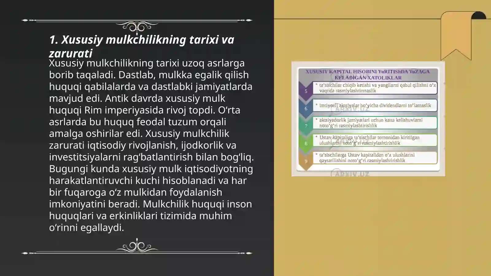 Xususiy Mulkchilikning Iqtisodiyotga Ta'siri 3