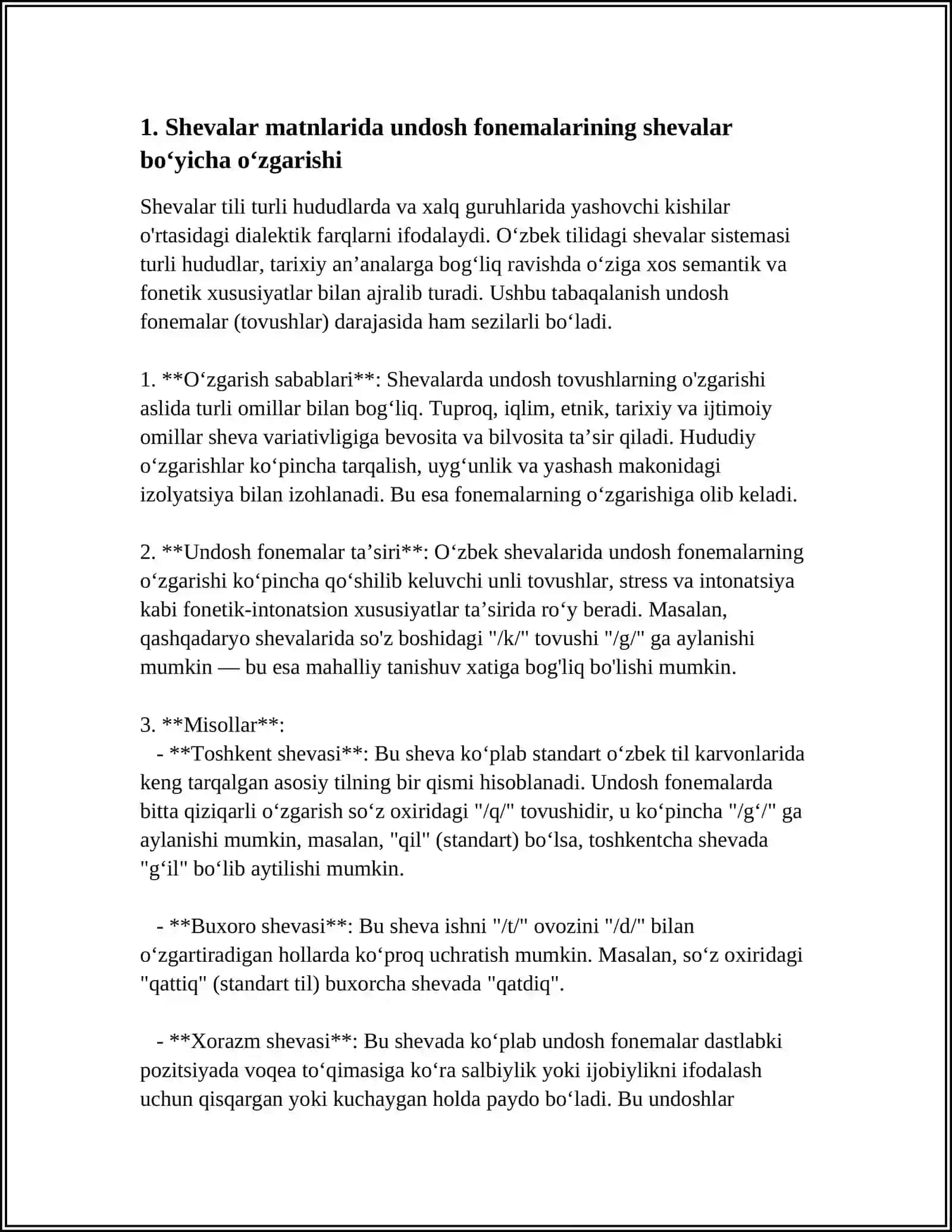 FONETIK TAHLIL.SHEVALARGA OID MATNLARNING FONETIK XUSUSIYATLARI 3