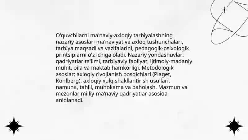 O'quvchilarni ma'naviy-axloqiy tarbiyalash 3