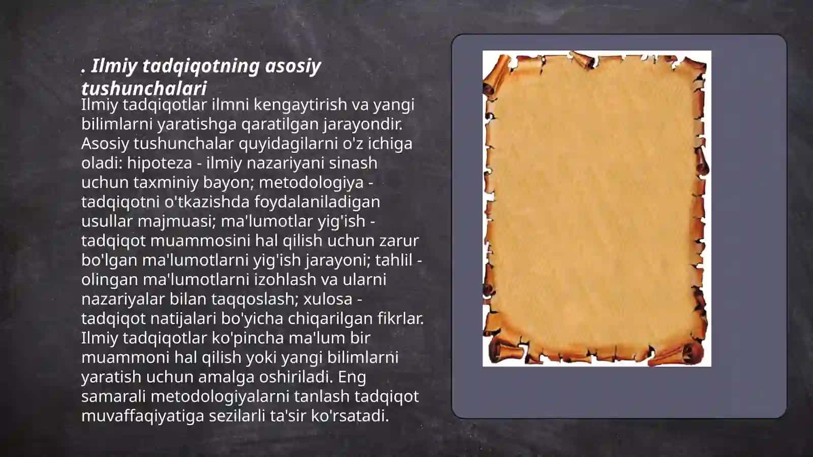 Ilmiy tadqiqot turlari va uni olib borishning asosiy usulari 3