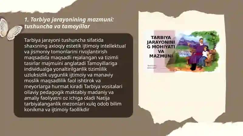 Tarbiya jarayonining mazmuni va tarbiyalanganlik mezonlari 3