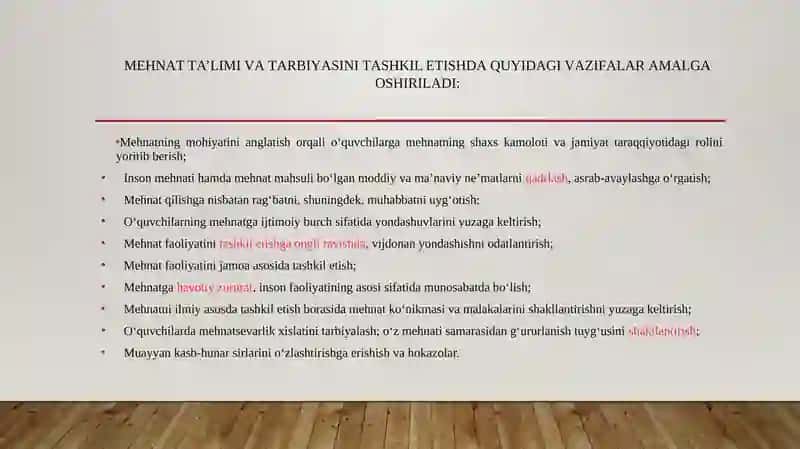 Mehnаt tа’limi vа tаrbiyаsining uzviyligi.  Applikatsiya va mozaika san’ati haqida tushuncha. Applikatsiya va mozaika bilan ishlash texnologiyasi. 3