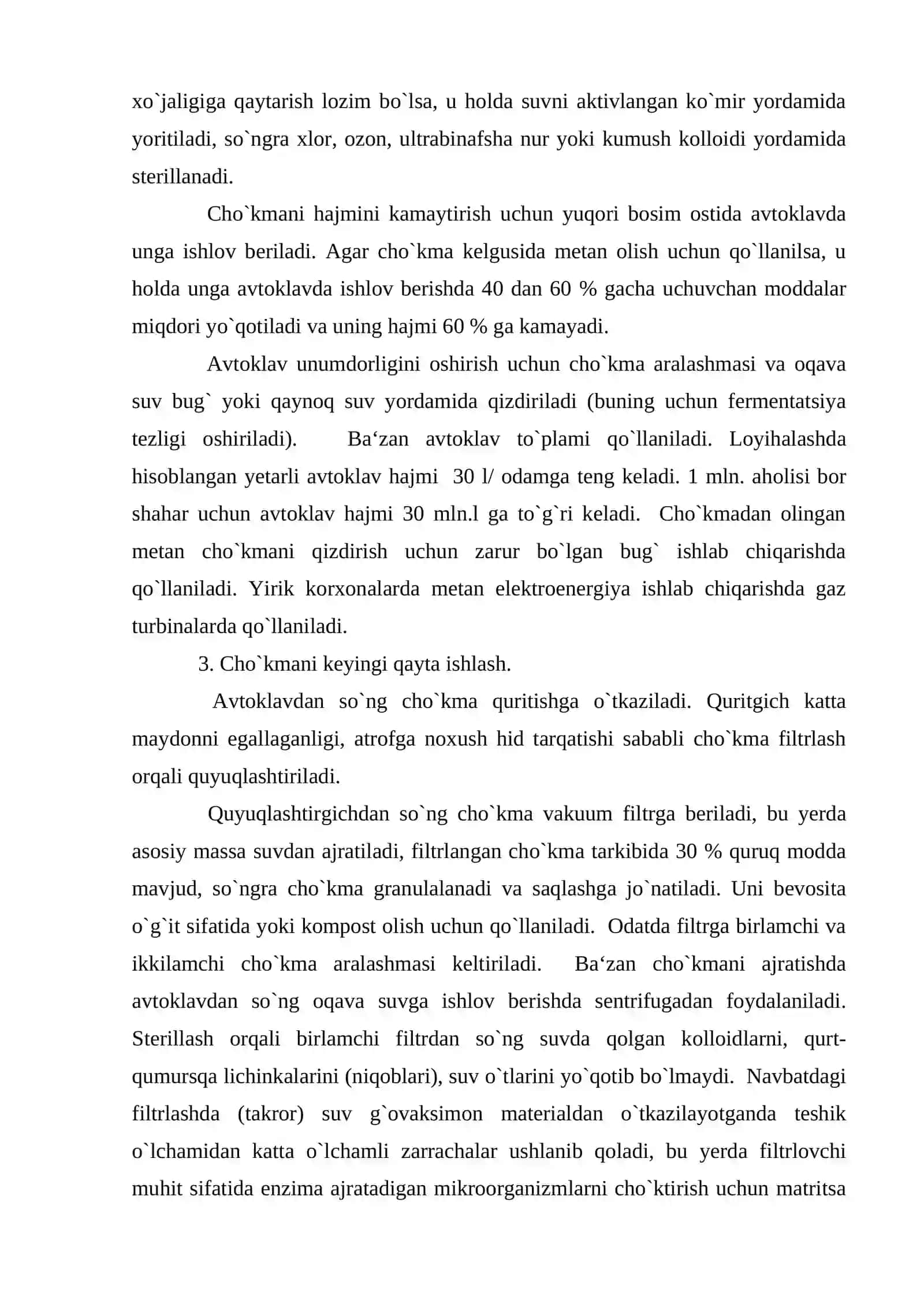 Oqava suvlarni tozalash 3