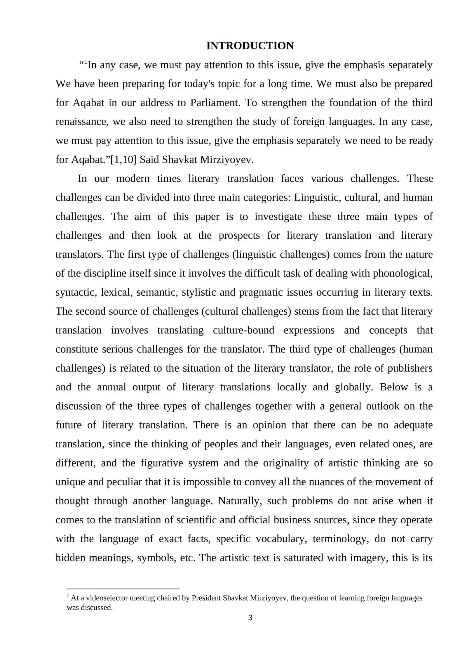 PROBLEM OF TRANSLATING LITERARY TEXTS 3
