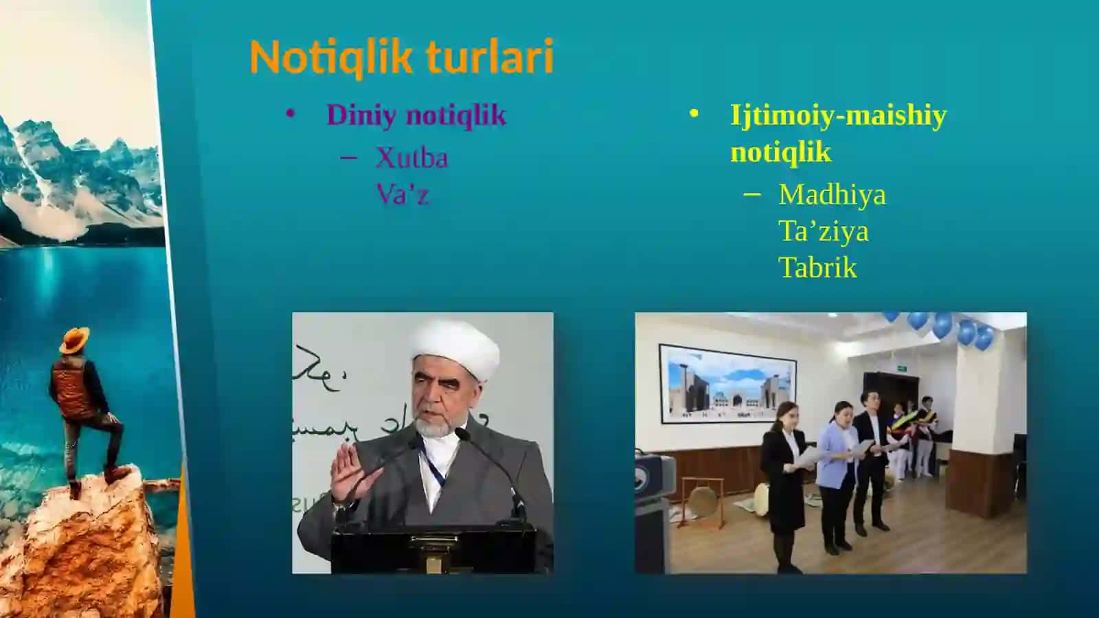 NOTIQLIK TURLARI 3