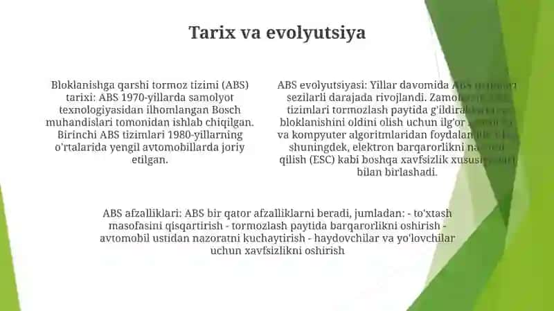 ABS Tormoz Tizimi 3
