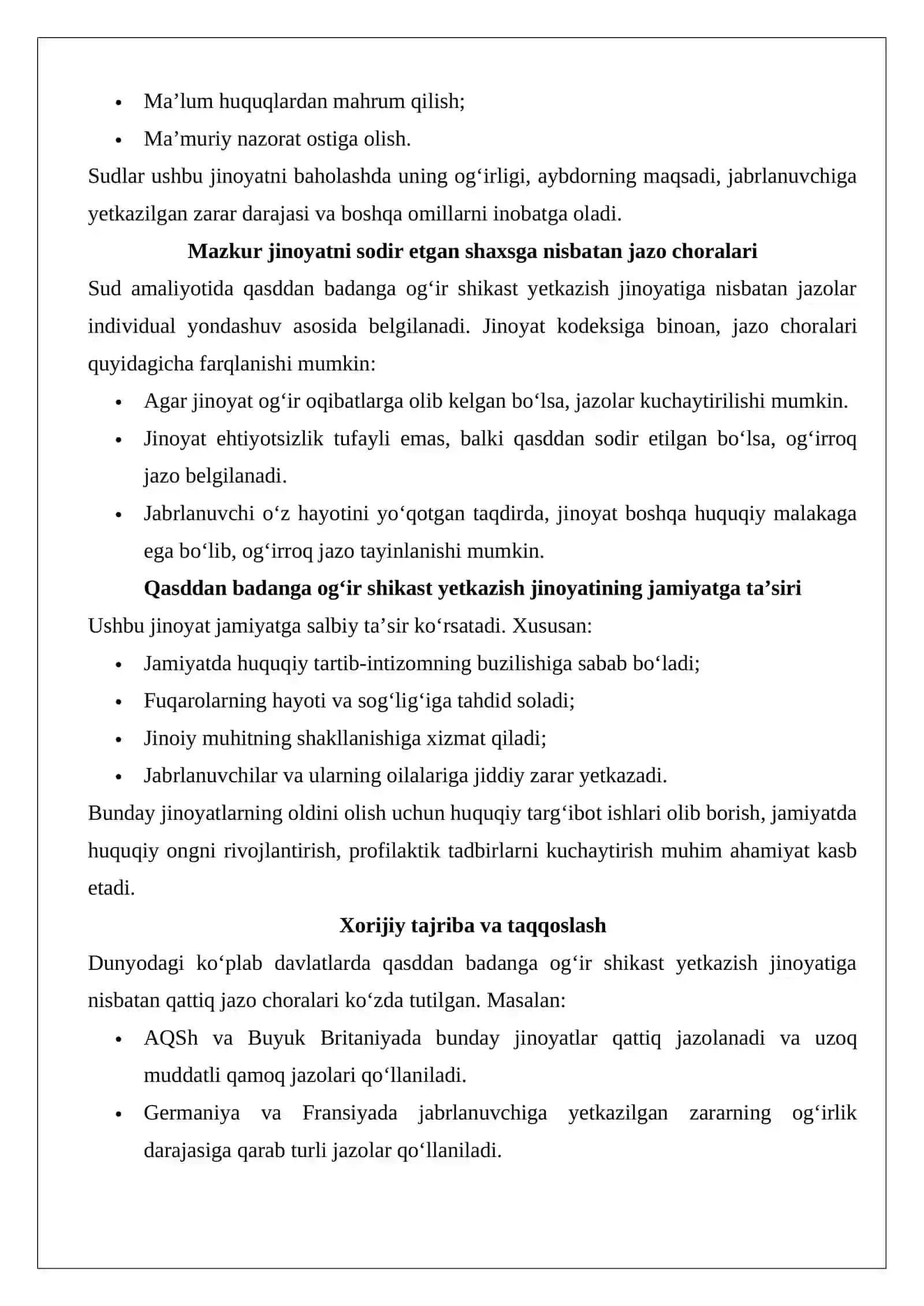 Sog‘liqqa qarshi jinoyatlar huquqiy tahlili 3