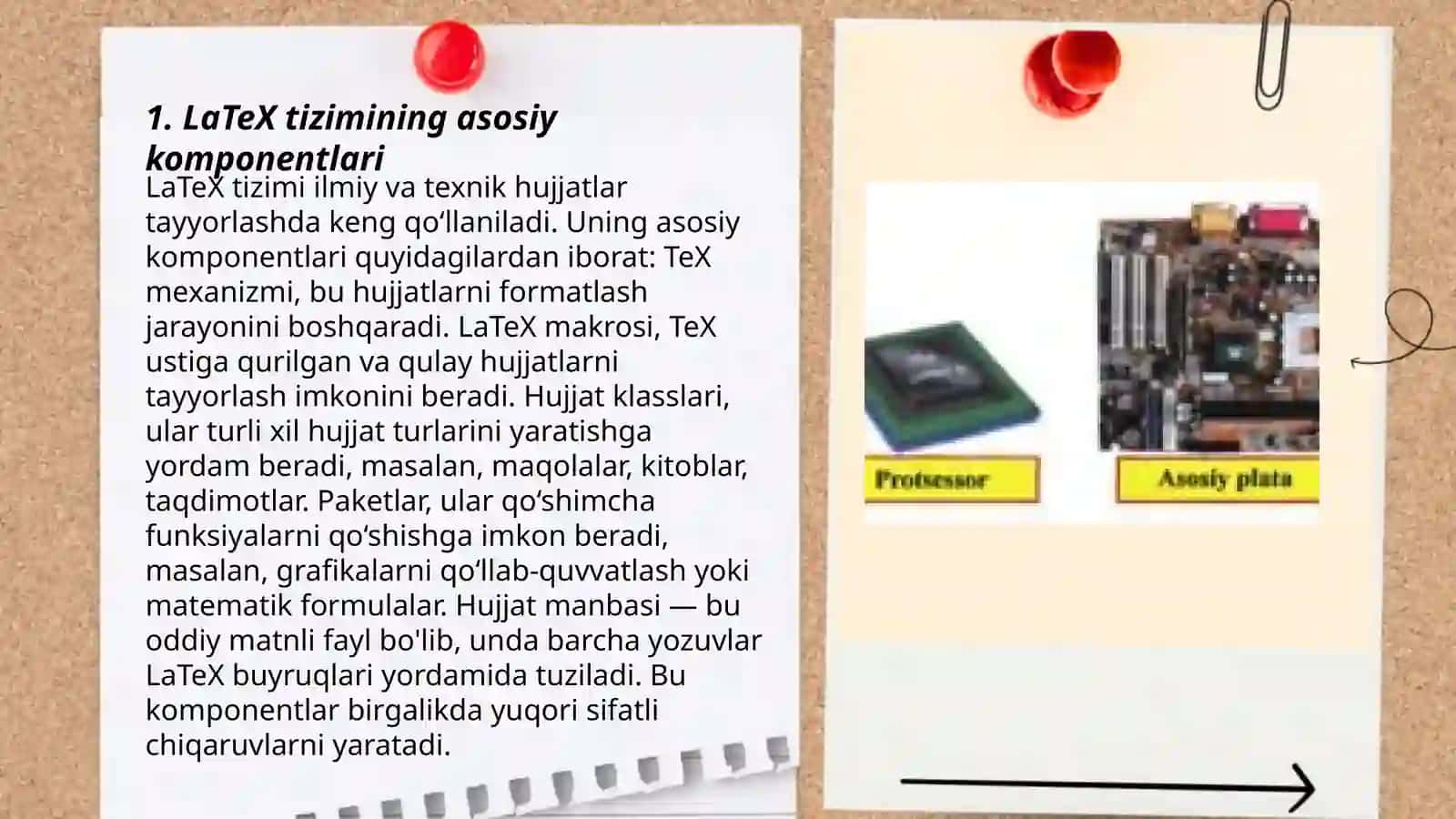 LaTeX tizimining asosiy komponentlari 3