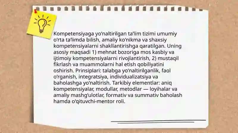 Umumiy oʻrta taʼlim maktablarida oʻqitish jarayonlarini tashkil etishga doir zamonaviy yondashuvlar 3