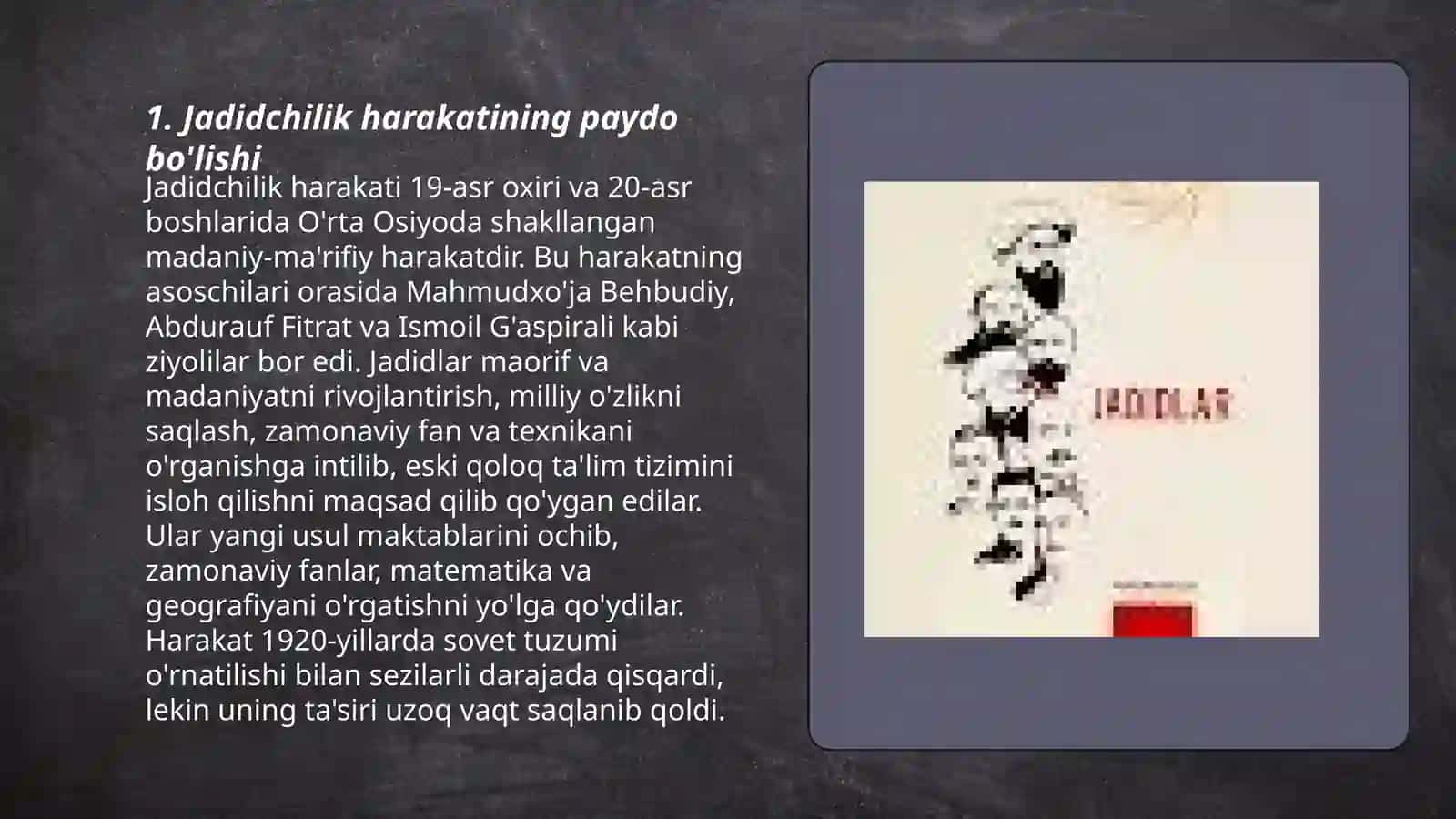 Jadidchilik harakatining paydo bo'lishi 3