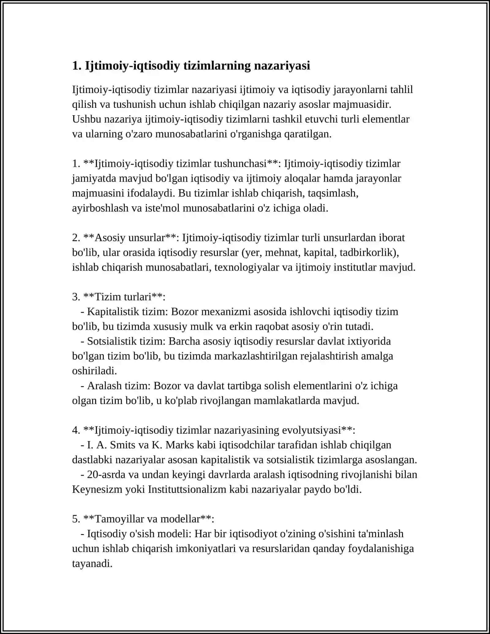 Ijtimoiy-iqtisodiy tizimlar nazariyasi 3