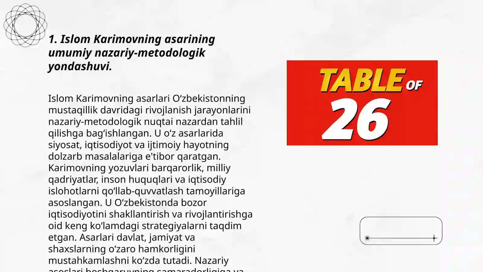 Oʻzbekiston XXI asr boʻsagʻasida: xavfsizlikka tahdid, barqarorlik shartlari va taraqqiyot kafolatlari 3