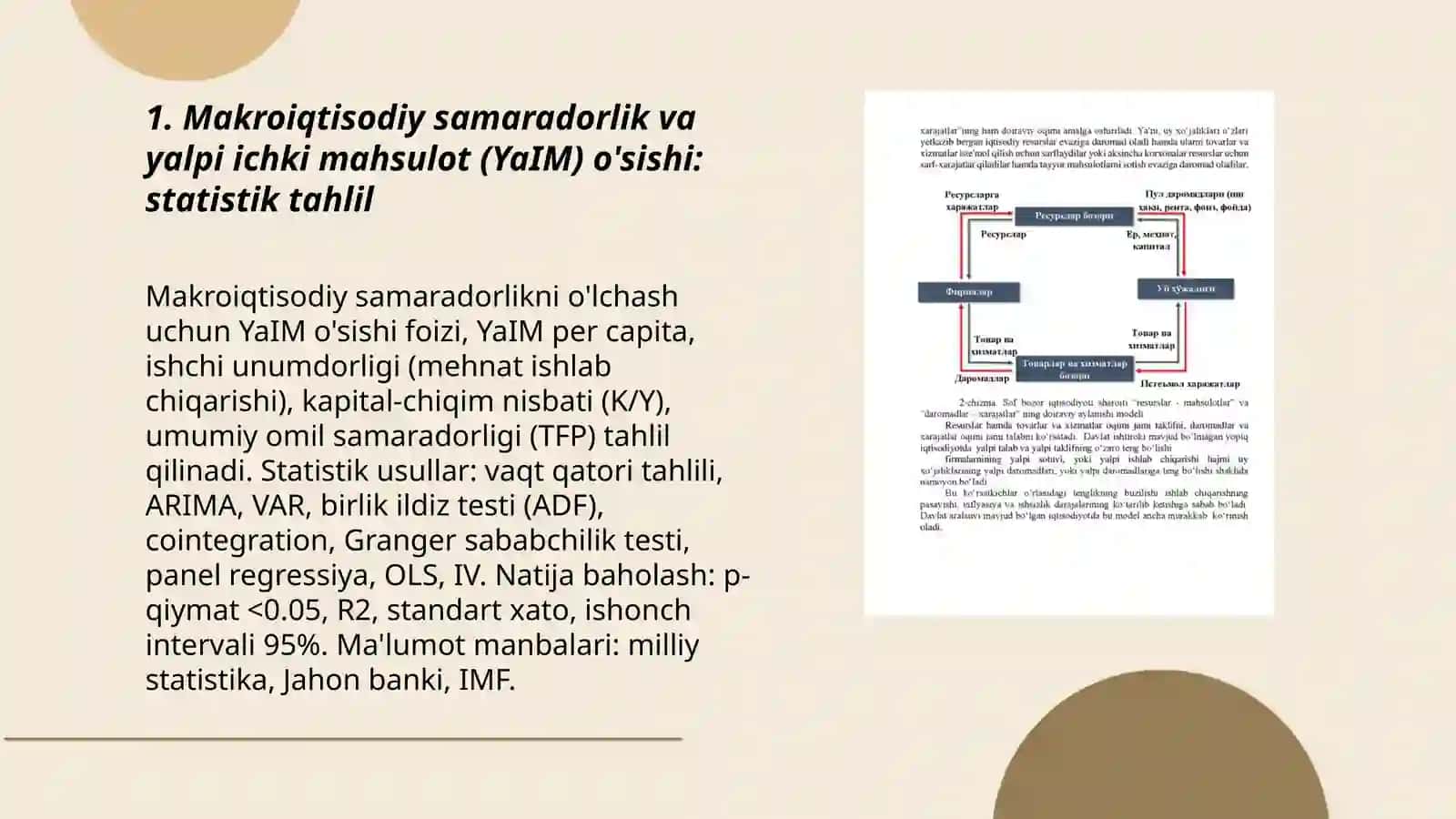 Makroiqtisodiy samaradorlik darajasiga tasir etuvchi omillar va ularni statistik tahlil etish 3