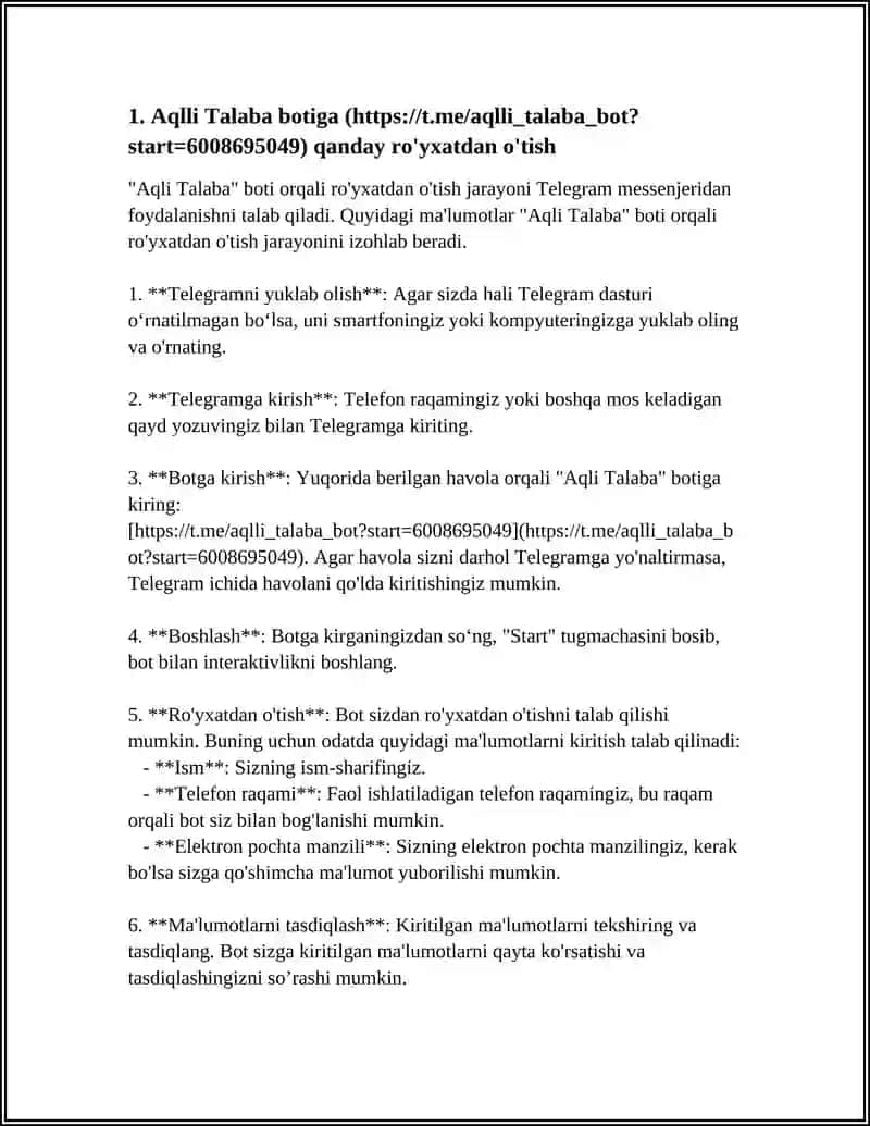 Aqlli Talaba bot 3