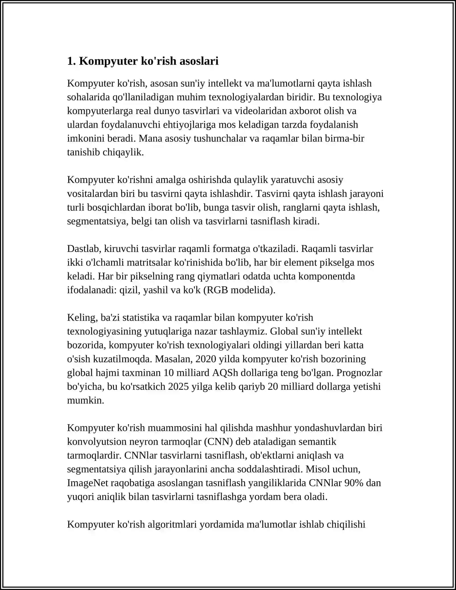 VIDEODA OB'EKTLARNI ANIQLASH ALGORITMLARINI O'RGANISH 3