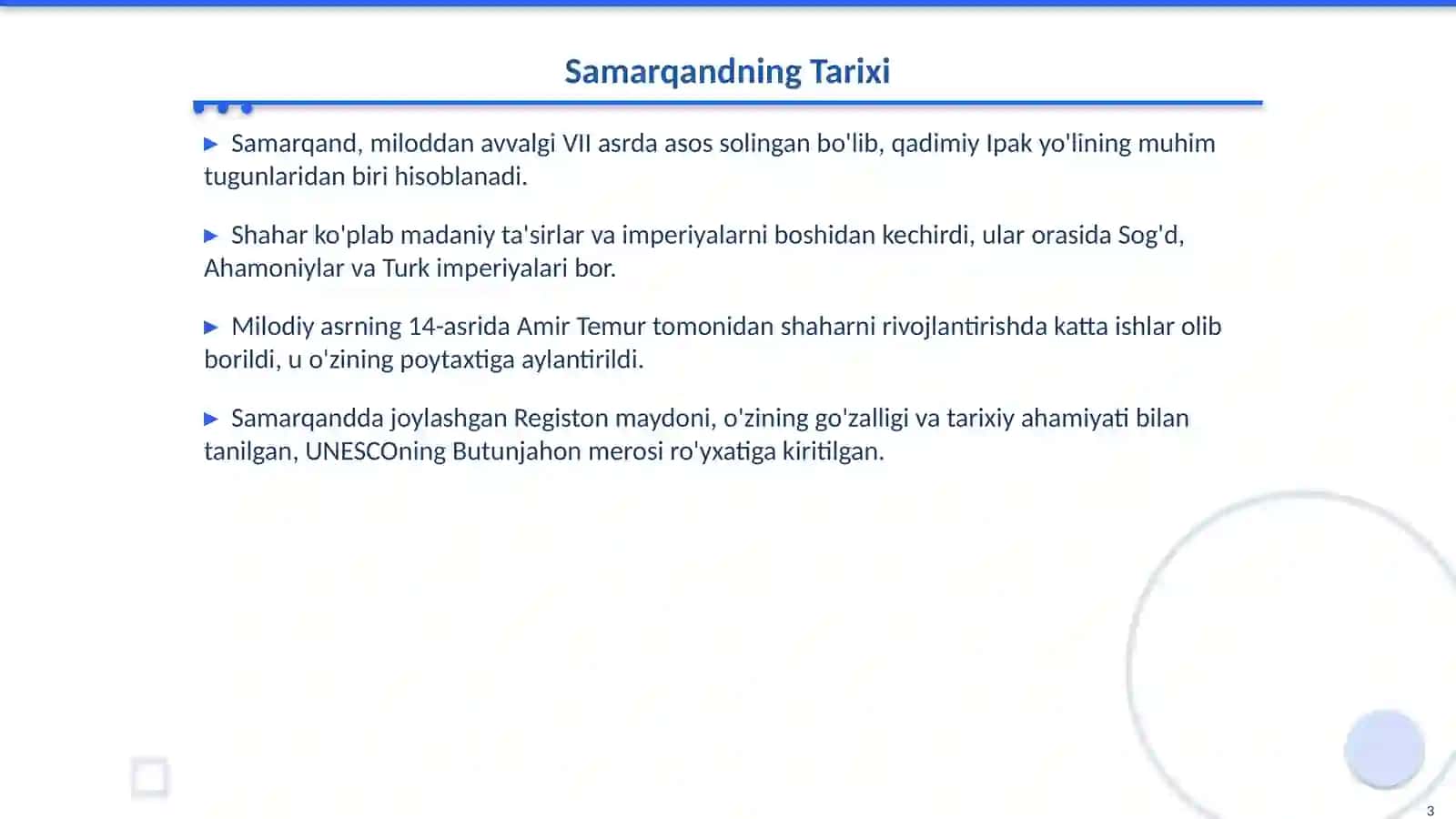 Samarqand: Ko'hna Shahar 3