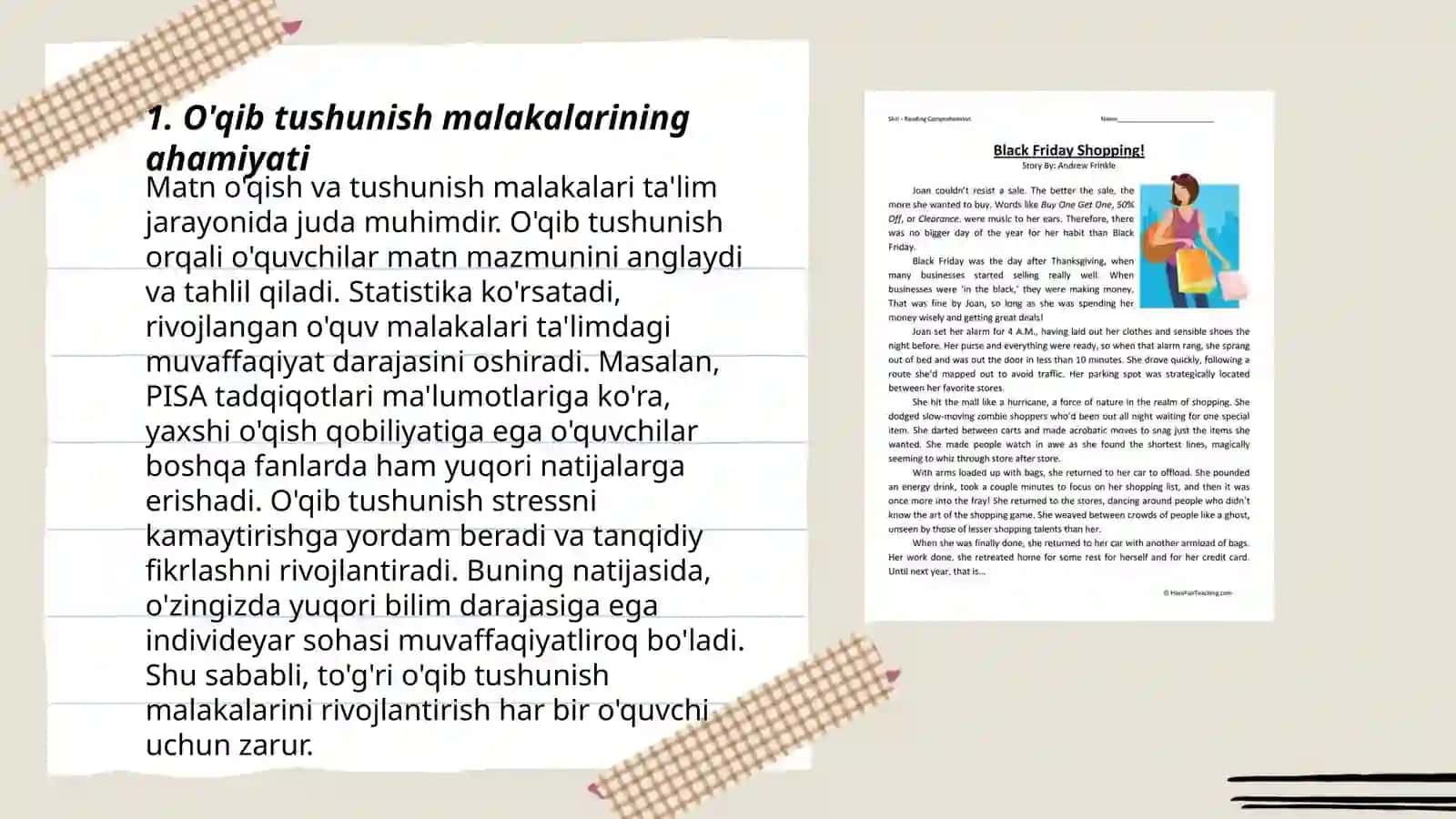 Oʻquvchilarda oʻqib tushunish koʻnikmalarini shakllantirish mazmuni 3