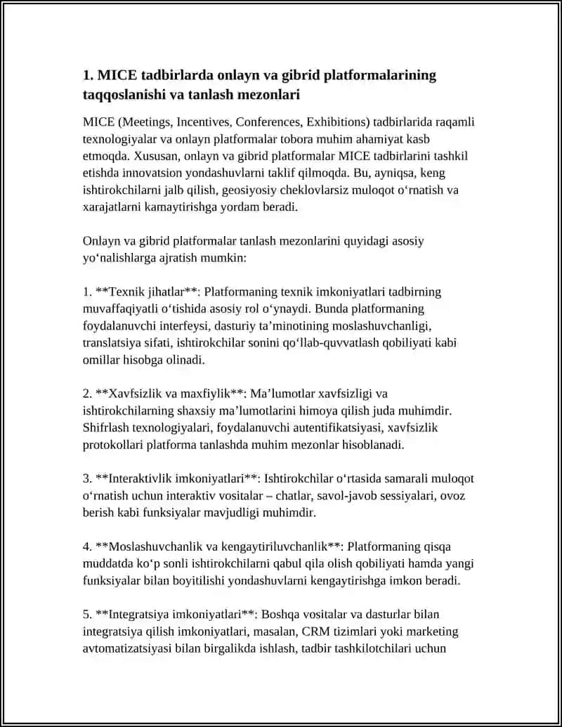 MICE TADBIRLARDA RAQAMLI TEXNOLOGIYALAR ONLAYN PLATFORMALAR VA VIRTUAL YIG'ILISHLAR 3