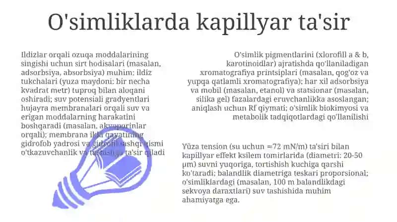 Tirik organizmlardagi sirt hodisalari va xromatografiya 3