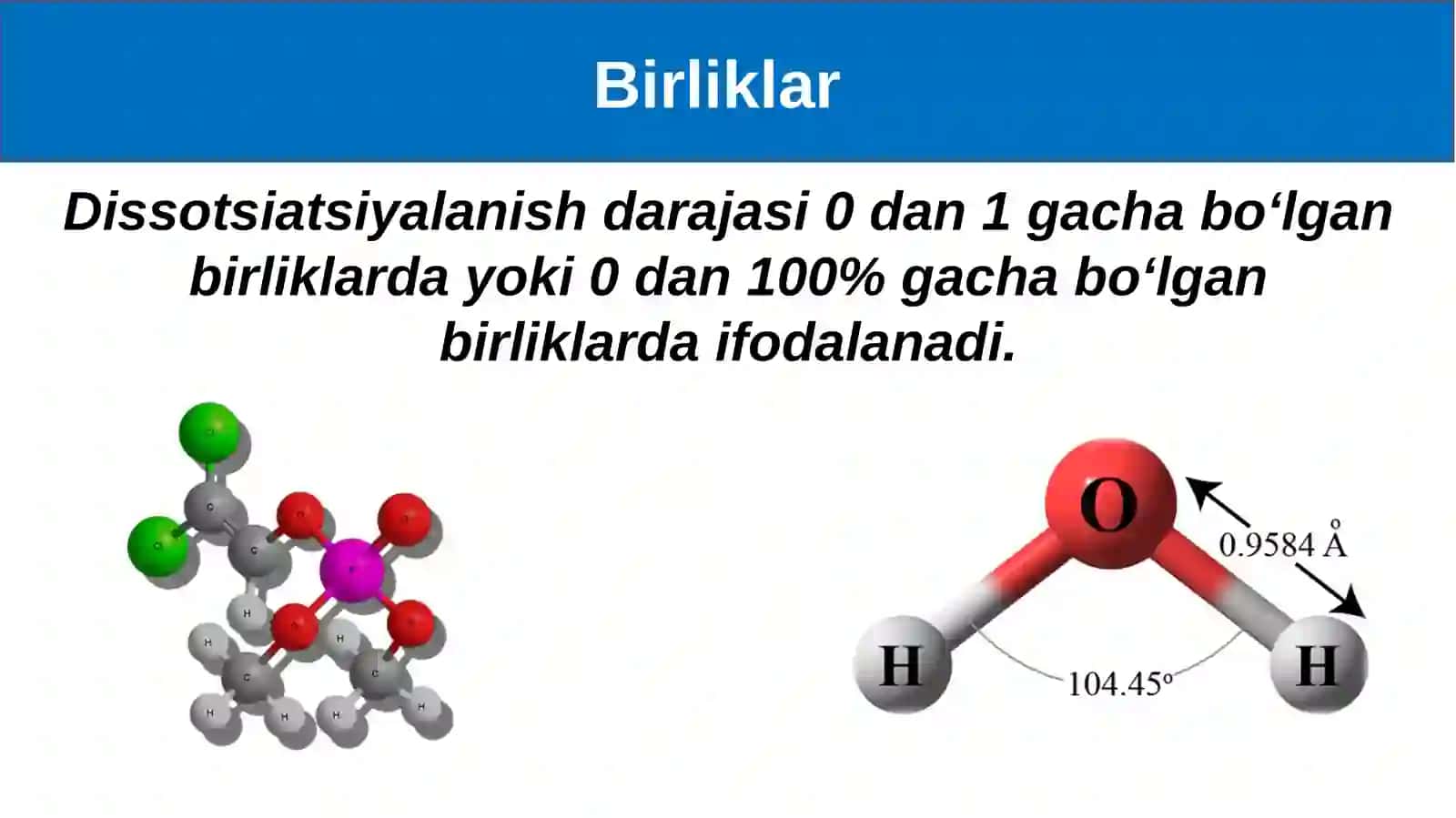 Kuchli va kuchsiz elektrolitlar. Elektrolitlarning dissotsialanish darajasi. 3