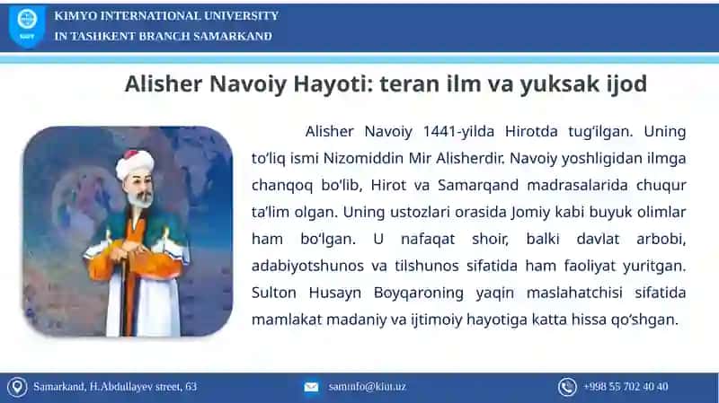 Alisher Navoiy hayoti va ijodi 3