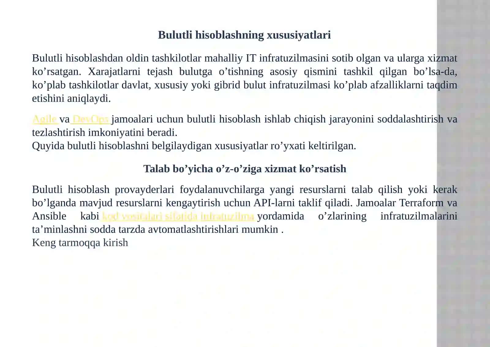 Bulutli hisoblash 3
