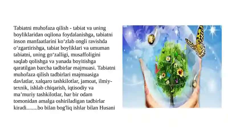 O‘zekiston Respublikasining Tabiatni Muhofaza Qilish To‘g‘risidagi Qonuni 3