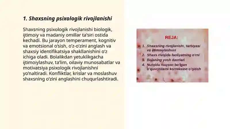 Shaxsning psixologik rivojlanishi 3
