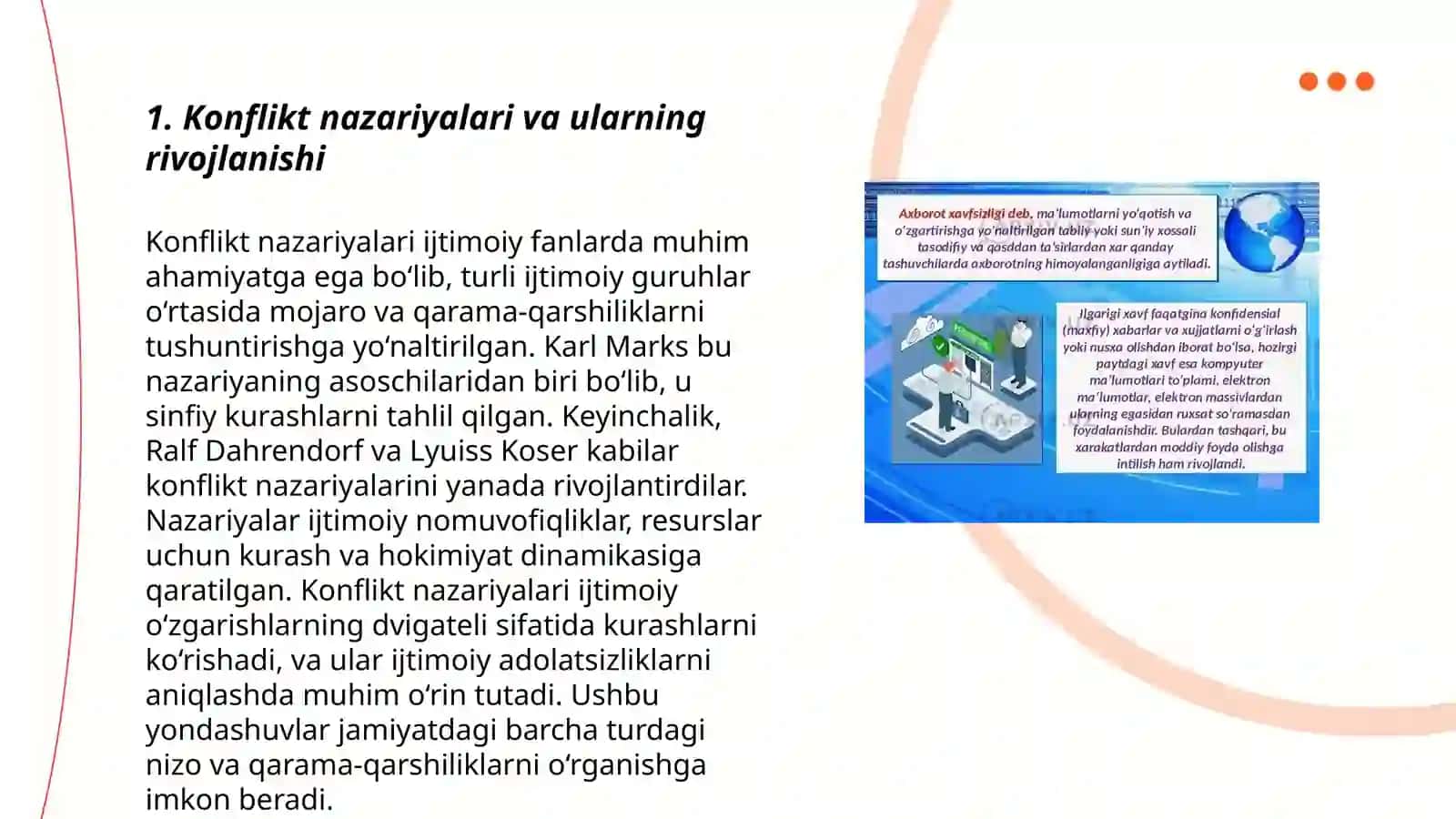 Konfliktga doir nazariyalarni qayta ishlash yoʻnalishlari 3