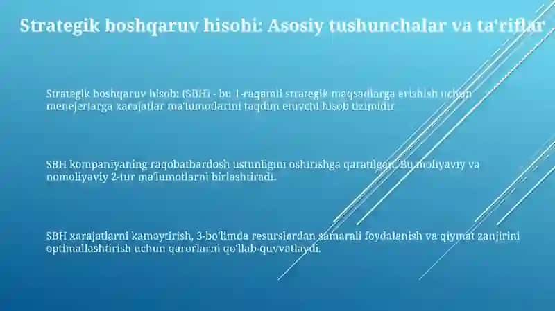 Strategik boshqaruv hisobida xarajatlarni kalkulyatsiya qilish 3