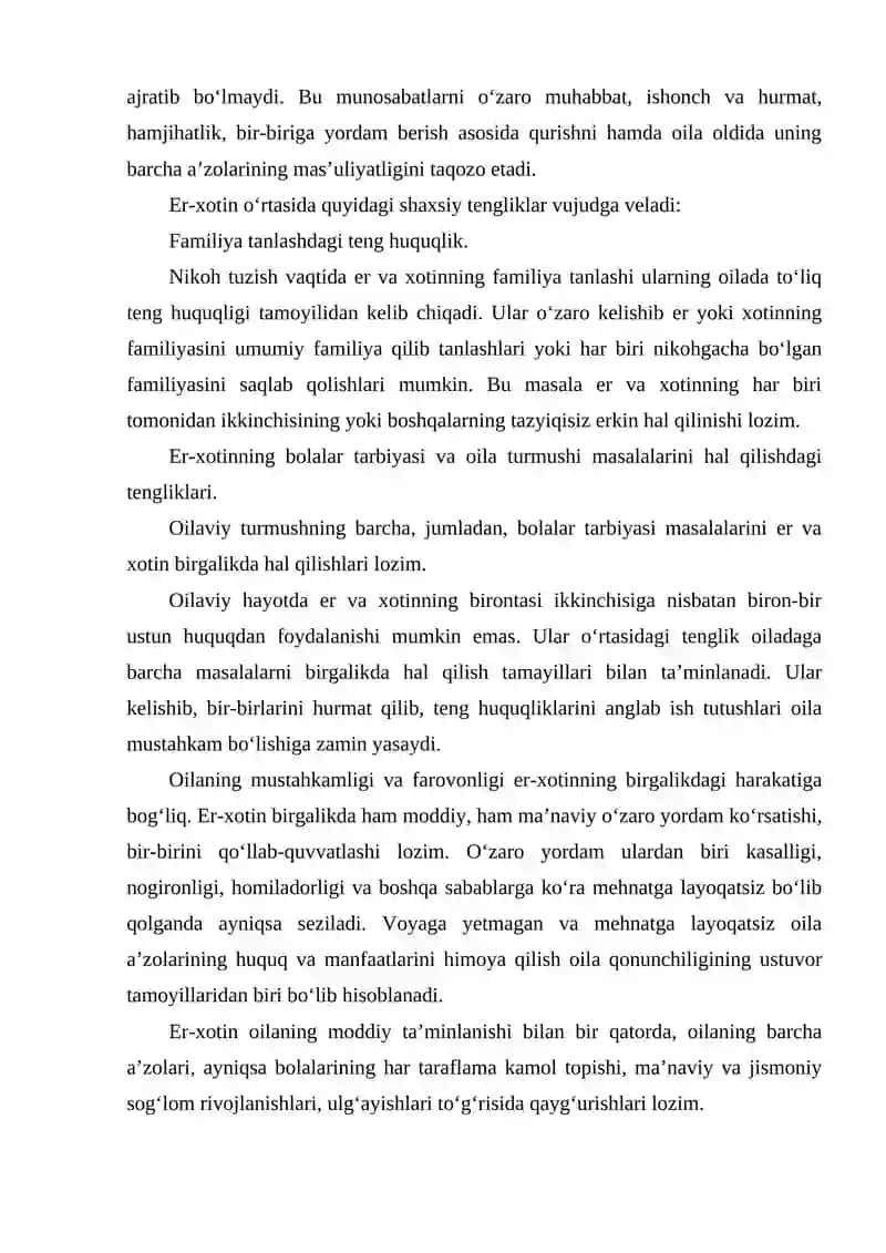 Er-xotinning mulkiy huquq va majburiyatlari 3