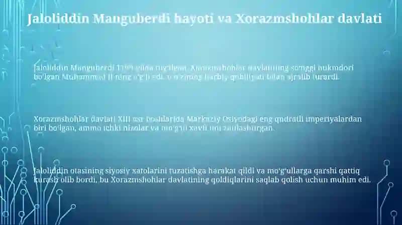 Jaloliddin Manguberdi vatan himoyachisi 3
