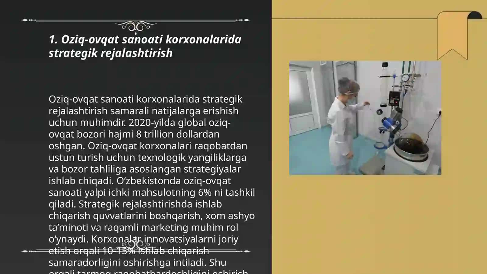 Oziq-ovqat sanoati korxonalarini boshqarish mexanizmlarini takomillashtirish 3