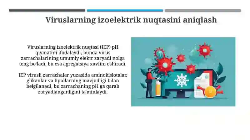 Viruslarning izoelektrik nuqtasini aniqlash 3