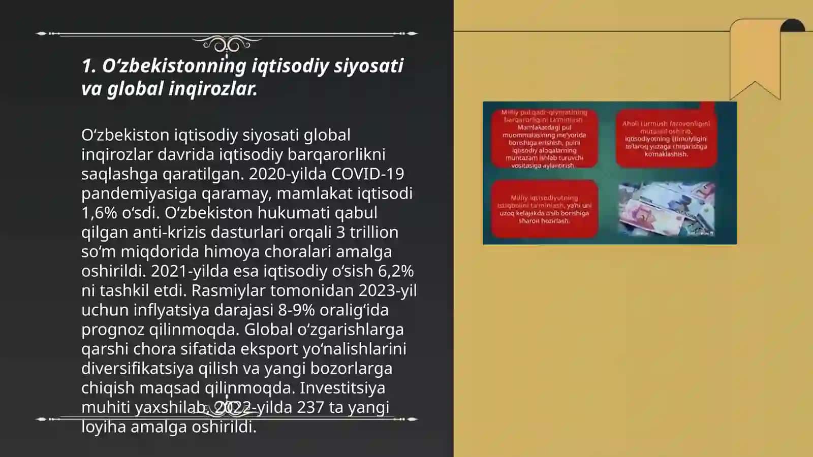O‘zbekiston iqtisodiy siyosati: Muammolar va echimlar 3