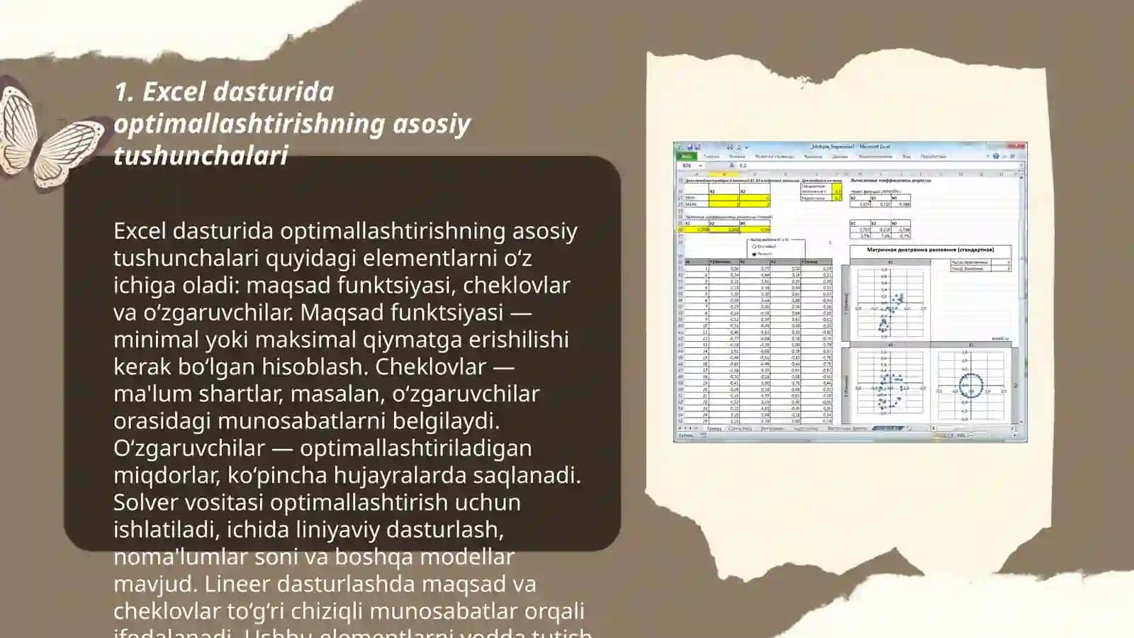 MS Excel dasturida optimallashtirish masalalarini yechish texnologiyasi 3