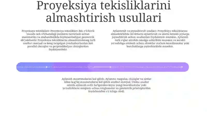 Proyeksiya Tekisliklarini Almashtirish, Aylantirish Va Joylashtirish Usullari 3