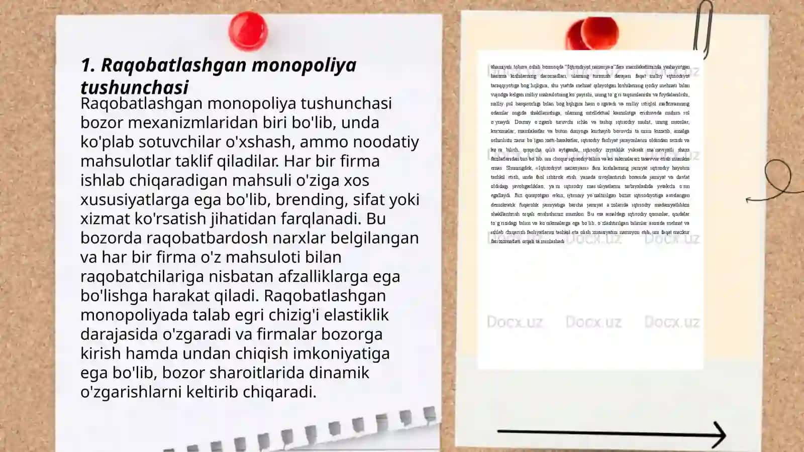 Raqobatlashgan monopolistik va oligopoliya bozorlari 3