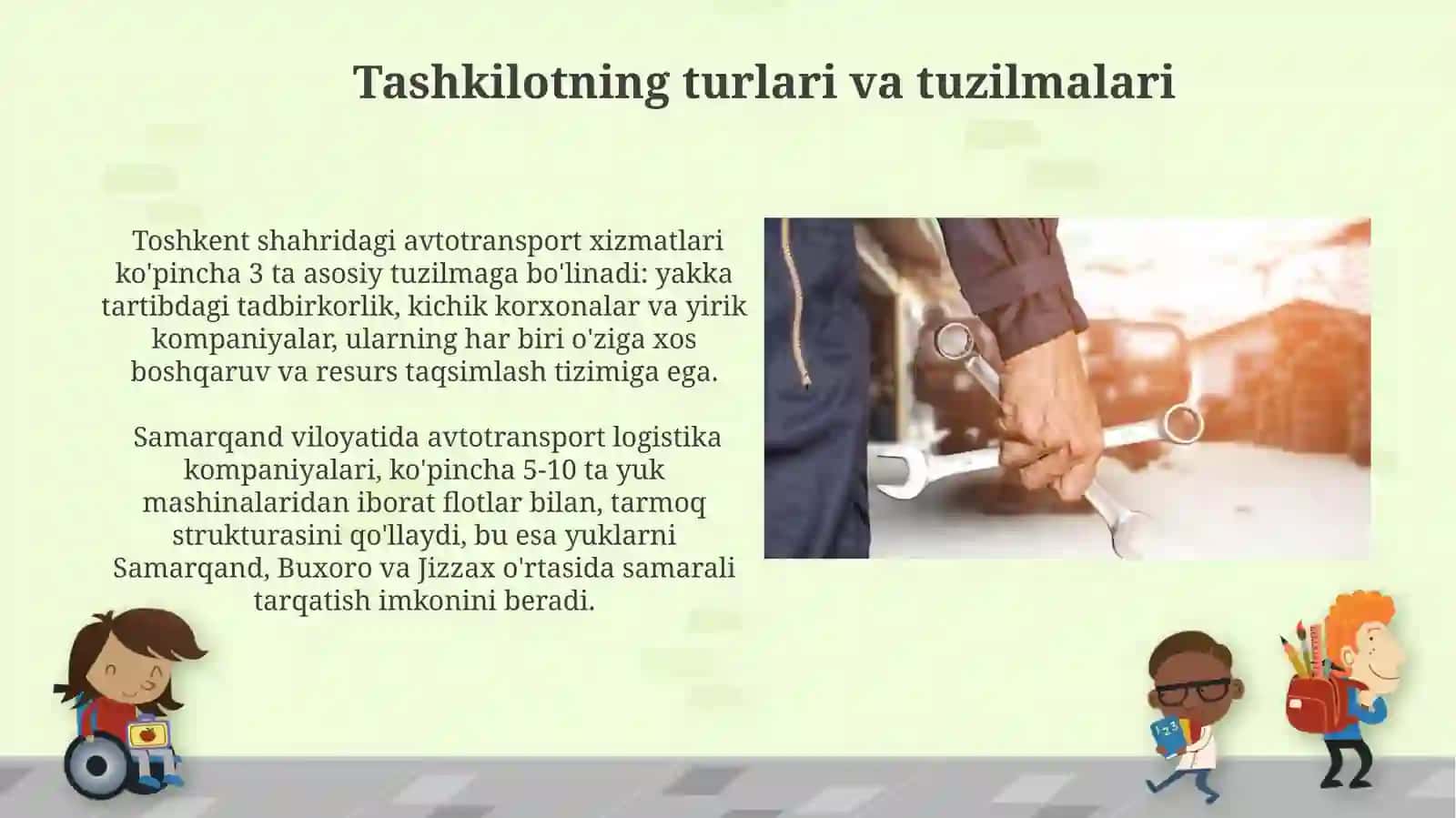 Avtomobillarga transport xizmat ko'rsatish va ta'mirlashni tashkil etish usullari 3