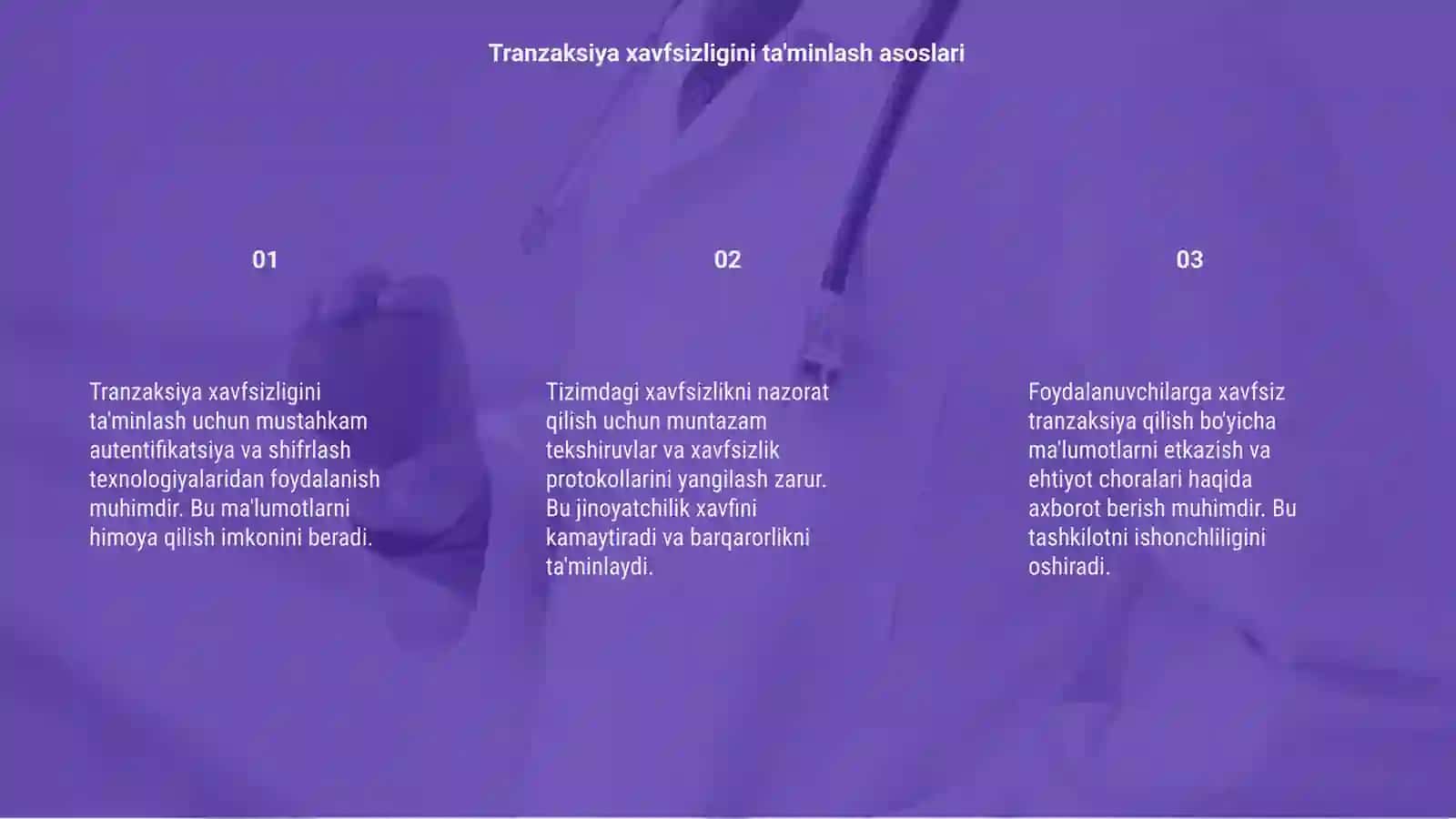 Toʻlov tizimlaridagi tranzaksiyalarni xavfsizligini kuchaytirish choralari 3