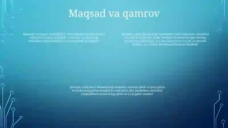 Transport Obyektlarida Dezaktivasiya Ishlarini Olib Borish Tartib 3