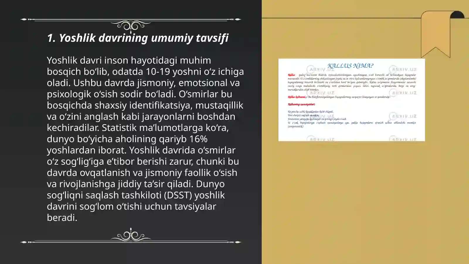 Yoshlik davrining morfologik va fiziologik xususiyatlari 3