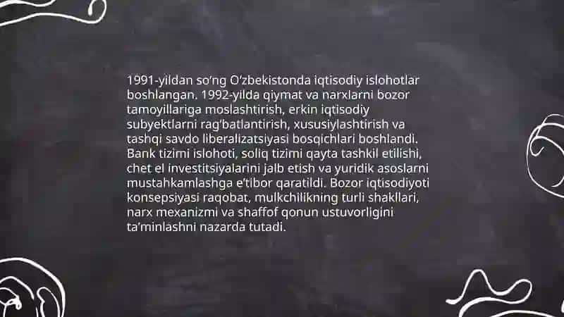 Oʻzbekistonda bozor iqtisodiyotiga oʻtish 3
