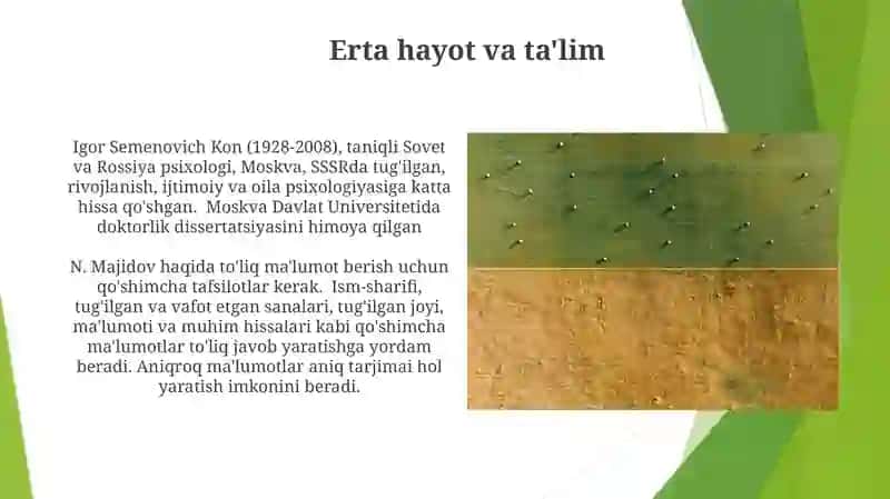 Erta hayot va ta'lim 3
