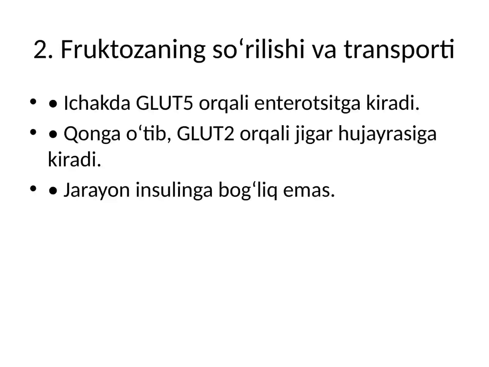 Fruktoza metabolizmi 3