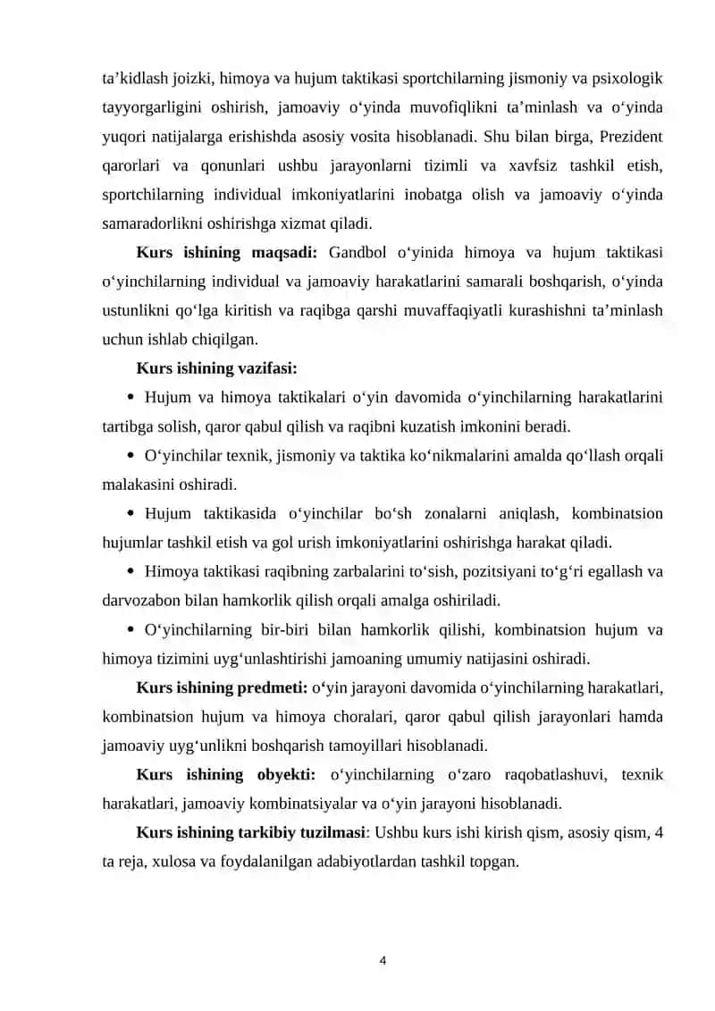 Gandbol o‘yinida himoya va hujum taktikasi 3